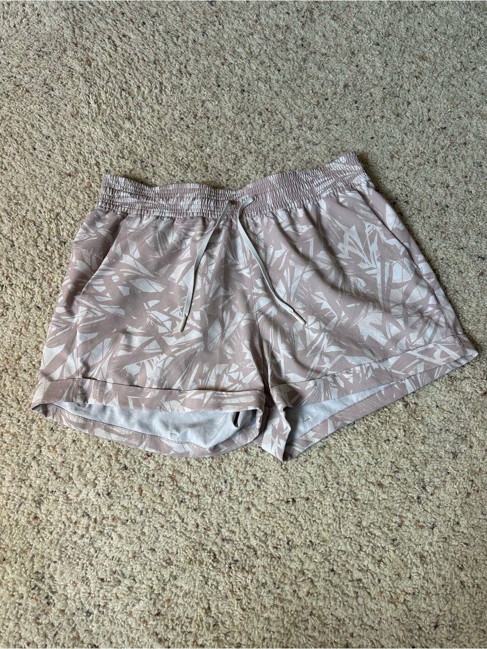 lululemon athletica Soft Blush Botanical Print Running Shorts